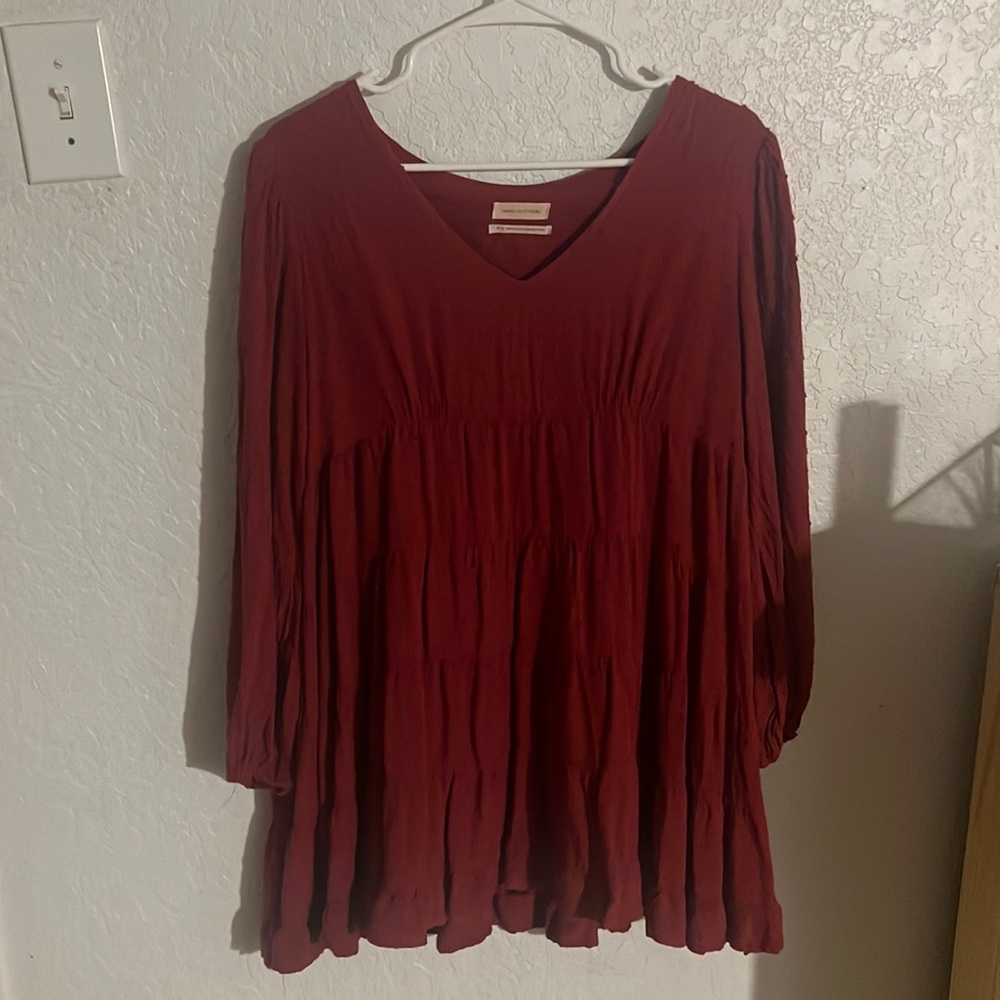 Burgundy Urban Outfitters Dress